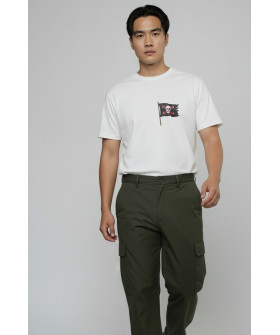 Футболка Akiba93 чоловіча біла з аніме принтом