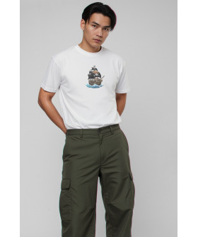 Футболка Akiba93 чоловіча біла з аніме принтом