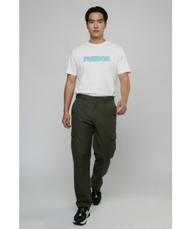 Akiba93 men's white T-shirt with anime print