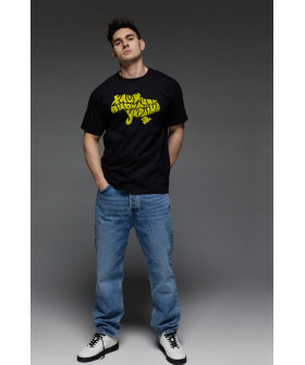 Aspirine men's black patriotic T-shirt "Long live free Ukraine"