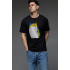 Aspirine men's black patriotic T-shirt "Cat"