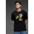 Aspirine men's black patriotic T-shirt