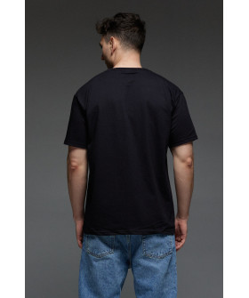 Aspirine men's black patriotic T-shirt