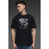 Aspirine men's black T-shirt "Space chess"