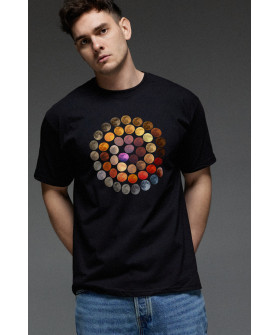 T-shirt Aspirine men's black "Space"