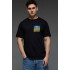 Aspirine men's black patriotic T-shirt