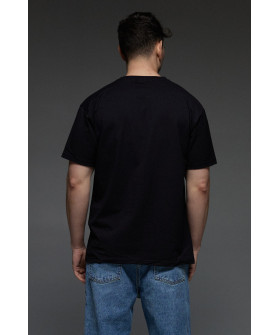 Aspirine men's black patriotic T-shirt