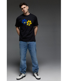 Aspirine men's black patriotic T-shirt