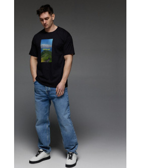 Aspirine men's black patriotic T-shirt "Ukraine"