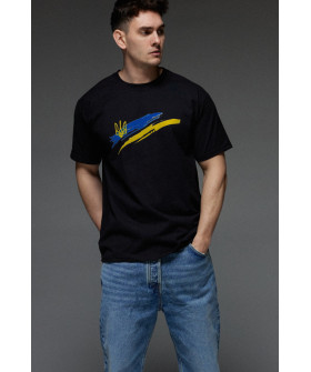 Aspirine men's black patriotic T-shirt 