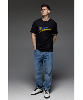 Aspirine men's black patriotic T-shirt 