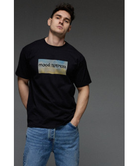 Aspirine men's black patriotic T-shirt "mood: VICTORY"