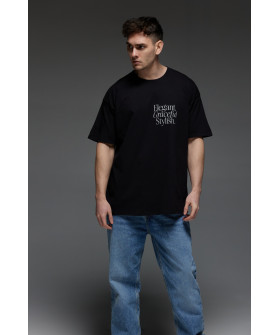 Aspirine Oversize T-shirt for men black "Elegant, sophisticated, stylish"