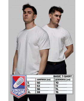 Aspirine pack men's T-shirt set white 2pcs