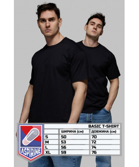 Aspirine pack men's T-shirt set black 2pcs