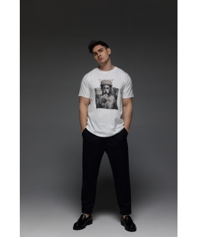 Aspirine men's T-shirt white print "Antique"