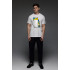 Aspirine men's T-shirt white print "Patriotic cat"