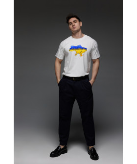 Aspirine men's T-shirt white print "Ukraine"