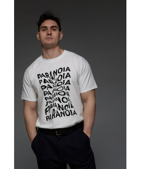 Aspirine men's white T-shirt "Paranoia"