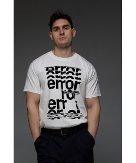 Aspirine men's white T-shirt "Error"