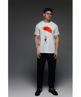 Aspirine men's white T-shirt "Kherson landing"