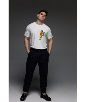 Aspirine men's white T-shirt "Lion"