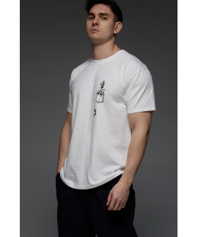 Aspirine men's white T-shirt "Panda"