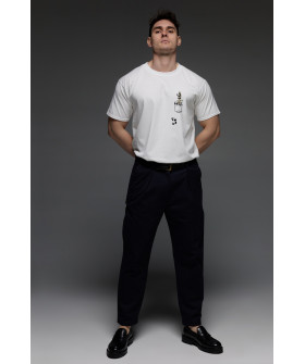 Aspirine men's white T-shirt "Panda"