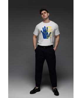 Aspirine men's white patriotic T-shirt "Our way..."