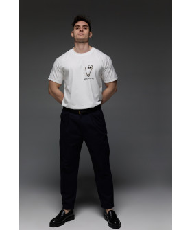 Aspirine men's white T-shirt "Safe with me"