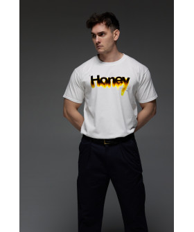 Aspirine men's white T-shirt "Honey"