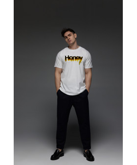 Aspirine men's white T-shirt "Honey"
