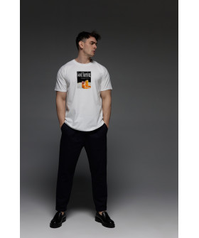 Aspirine men's white T-shirt "Good morning hedonist people"