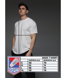 Aspirine men's white patriotic T-shirt 