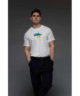 Aspirine men's white T-shirt "country of great people"