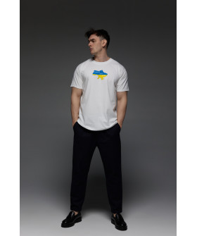 Aspirine men's white T-shirt "country of great people"