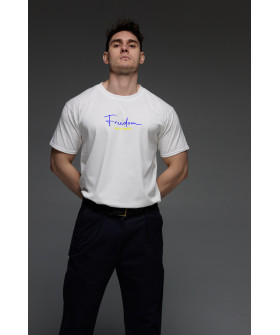 Aspirine men's white T-shirt "Freedom"