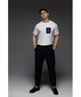 Футболка Aspirine чоловіча біла  "Слава Україні. Героям Слава"