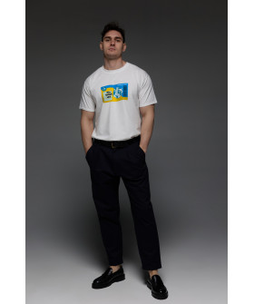 Футболка Aspirine чоловіча біла  "Білет до Перемоги"