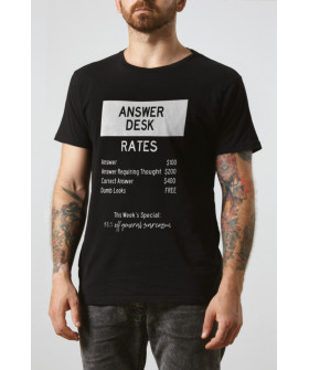 T-shirt Ctrl+"Answer desk rates..."