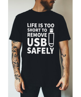 T-shirt Ctrl+ "Life is too..."