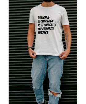 T-shirt Ctrl+ men's white "Design &..."