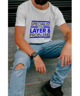 T-shirt Ctrl+ men's white "Specialist..."