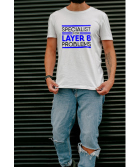 T-shirt Ctrl+ men's white "Specialist..."