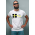 T-shirt Ctrl+ men's white "Eyes mind"