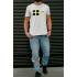 T-shirt Ctrl+ men's white "Eyes mind"