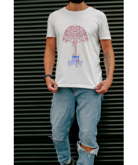 T-shirt Ctrl+ men's white "Mind"