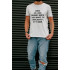 T-shirt Ctrl+ men's white "Code is like humor..."