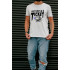 T-shirt Ctrl+ men's white "Just put in a ticket"