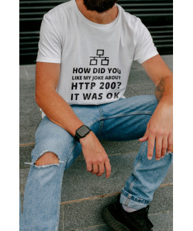 T-shirt Ctrl+ men's white "How did you..."